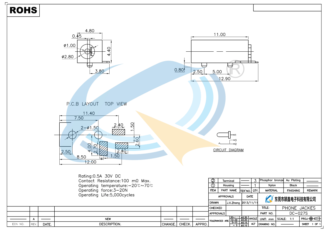 DC-027S规格书