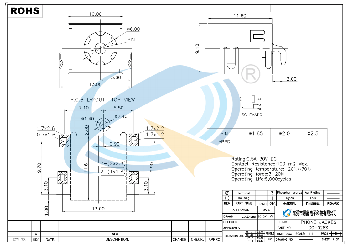 DC-028S规格书