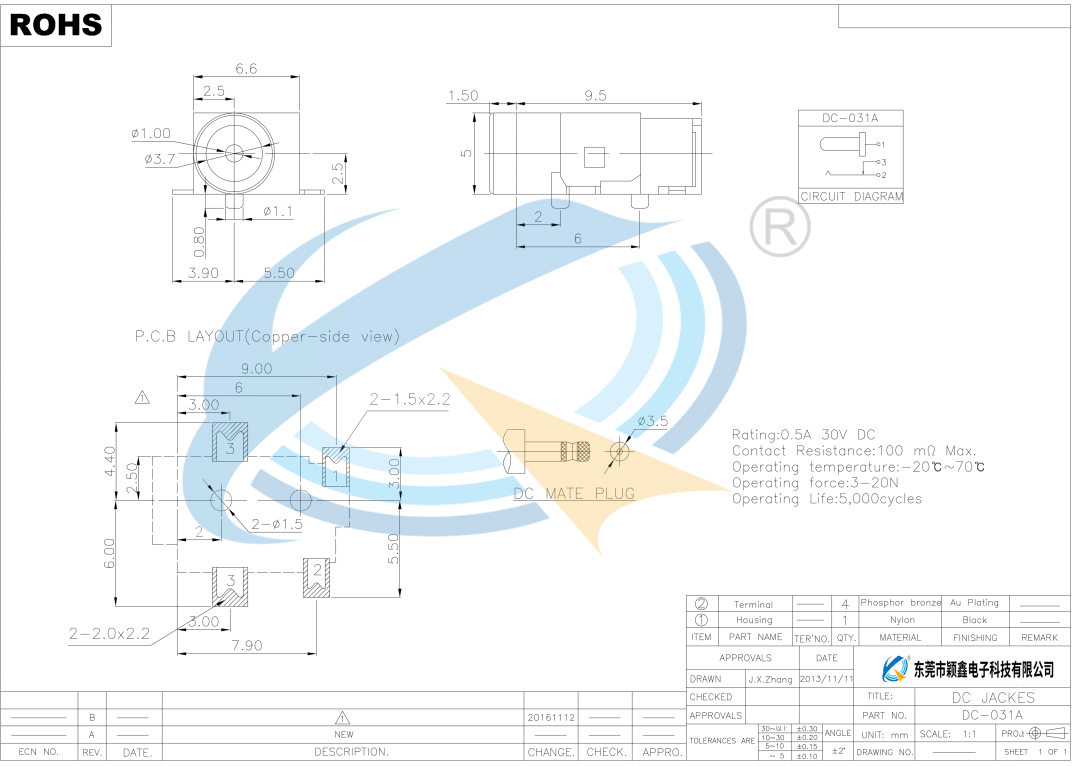 DC-031A规格书