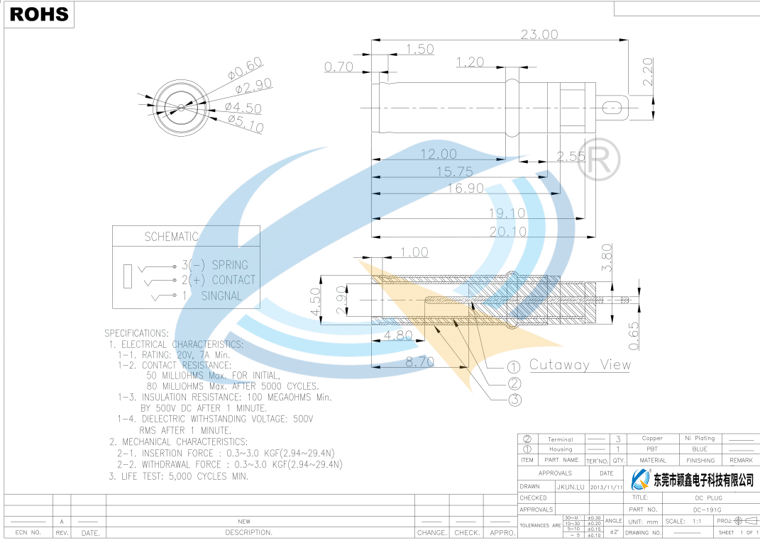 DC-191G规格书下载